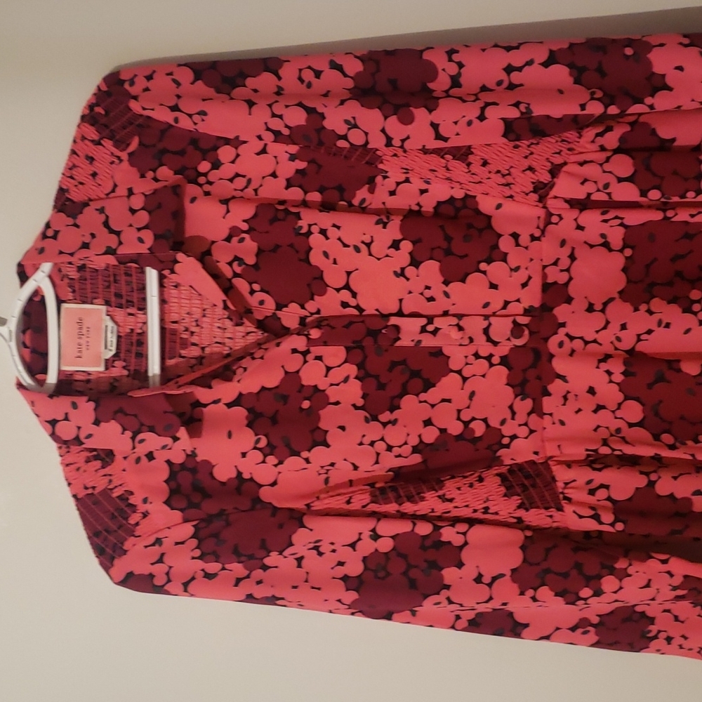Kate spade rare bubble pink longsleeve dress size 8 - Picture 3 of 5